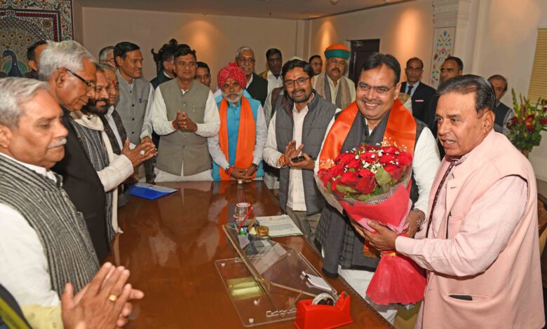 Cabinet members and MLAs congratulate CM Shri Bhajan Lal Sharma for ERCP.