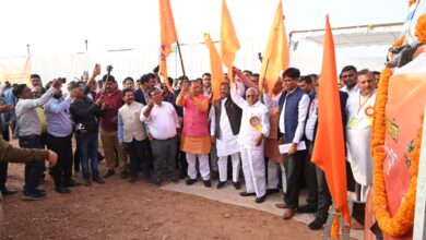 Chief Minister Vishnu Deo Sai flagged off two trucks full of green vegetables for Shri Ram Pran Pratishtha program by Chhattisgarh Youth Pragatisheel Kisan Sangh to Shri Ram Janmabhoomi Ayodhya.