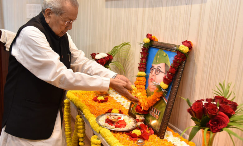 Governor Biswabhusan Harichandan paid tributes to Netaji Subhash Chandra Bose on his birth anniversary.