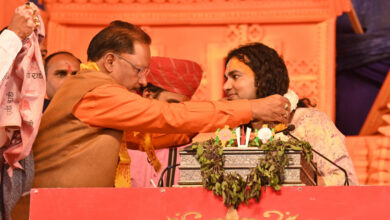 Chief Minister Shri Vishnu Dev Sai participated in Shrimad Bhagwat Katha ...