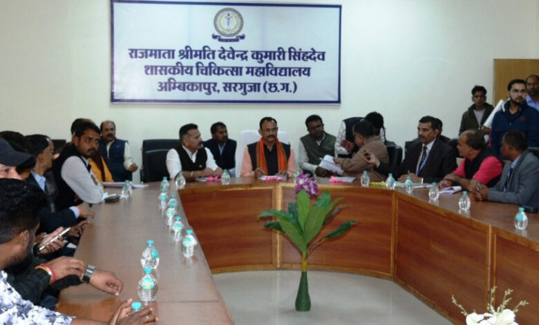 Surguja to be developed as medical hub: Health Minister Shri Jaiswal.