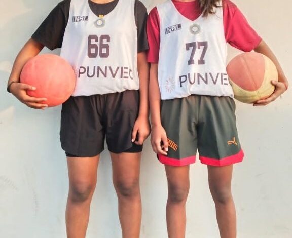 Rimjhim Mishra and Shreya Das selected for 67th National School Sports Championship in Basketball Association.