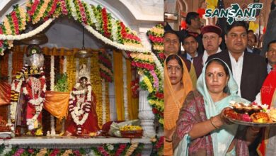 Chief Minister visits Bharatpur division- Chief Minister Shri Bhajan Lal Sharma visited Banke Bihari Ji Temple.