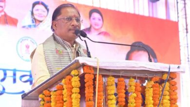 The announcement made by Chief Minister Shri Vishnu Deo Sai at Jhumka Jal Mahotsav-2024.