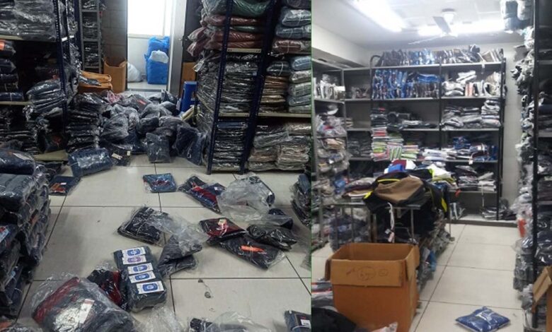 Police raided factories selling counterfeit goods in the name of branded companies.