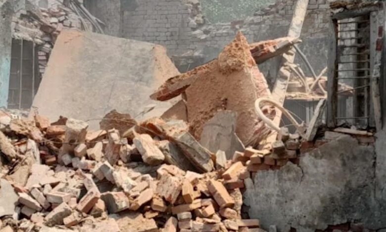 An elderly woman, including an 8-year-old girl, died after her house collapsed.