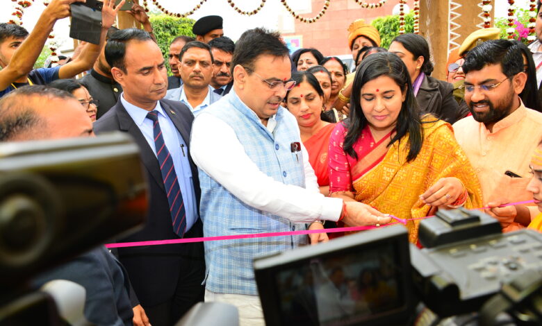 chief-minister-shri-bhajan-lal-sharma-inaugurated-the-shakti-vandan-program-the-chief-minister-also-visited-the-organized-exhibition.