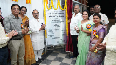 Minister Shri Brijmohan Agrawal dedicates construction works constructed at a cost of crores in Raipur South.