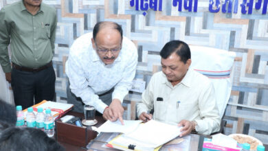 Labour Minister Shri Devangan takes charge as Chairman of Labour Welfare Board.