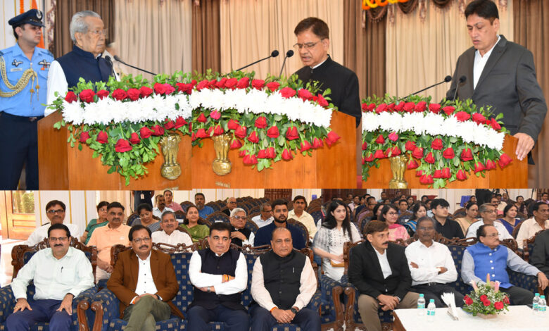 Governor Shri Harichandan administered the oath of office to Shri Shukla and Shri Chandravanshi as State Information Commissioners.