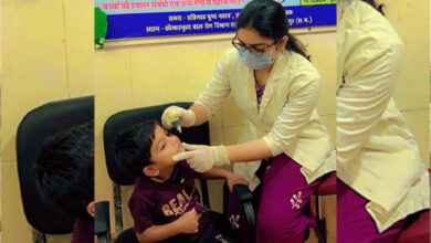 1720 children get golden prashan in Ayurveda College Hospital.