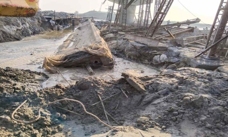 Bulandshahr: Under-construction bridge collapses on Ganga River, probe committee formed.