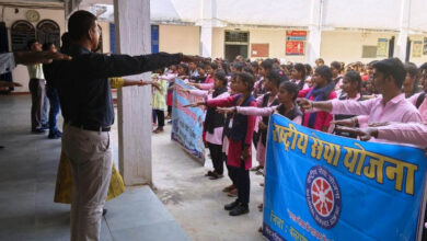 New voters take oath at Government College Balrampur.