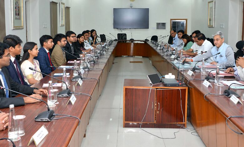 Chief Secretary interacts with IAS Officer Trainees.