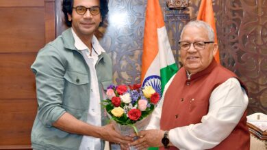 Film actor Shri Rajkummar Rao meets Governor.