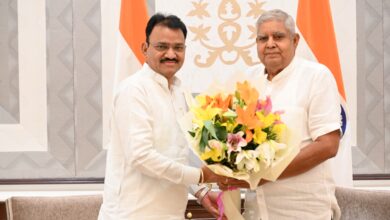 Deputy Chief Minister Dr. Premchand Bairwa calls on Vice President.