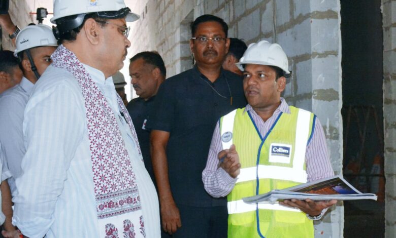 Chief Minister Shri Bhajan Lal Sharma inspected the reconstruction work of Rajasthan House in New Delhi.