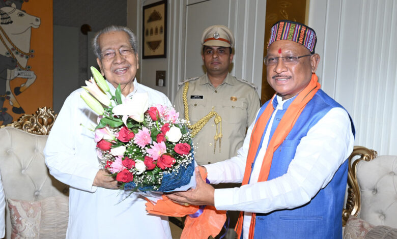 Chief Minister Vishnu Deo Sai met Governor Biswabhusan Harichandan on Friday.