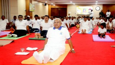 Yoga is important to balance body, mind and soul - Shri Mangubhai Patel.