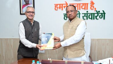 Chhattisgarh Rajya Gramin Bank Chairman calls on Chief Minister.