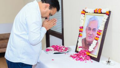 Chief Minister Shri Bhajan Lal Sharma gave away India Ratna Late Shri Bhajan Lal Sharma. PM Modi pays tribute to former Prime Minister Atal Bihari Vajpayee