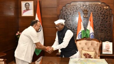 Speaker Shri Devnani congratulates Governor Shri Bagade on his birthday