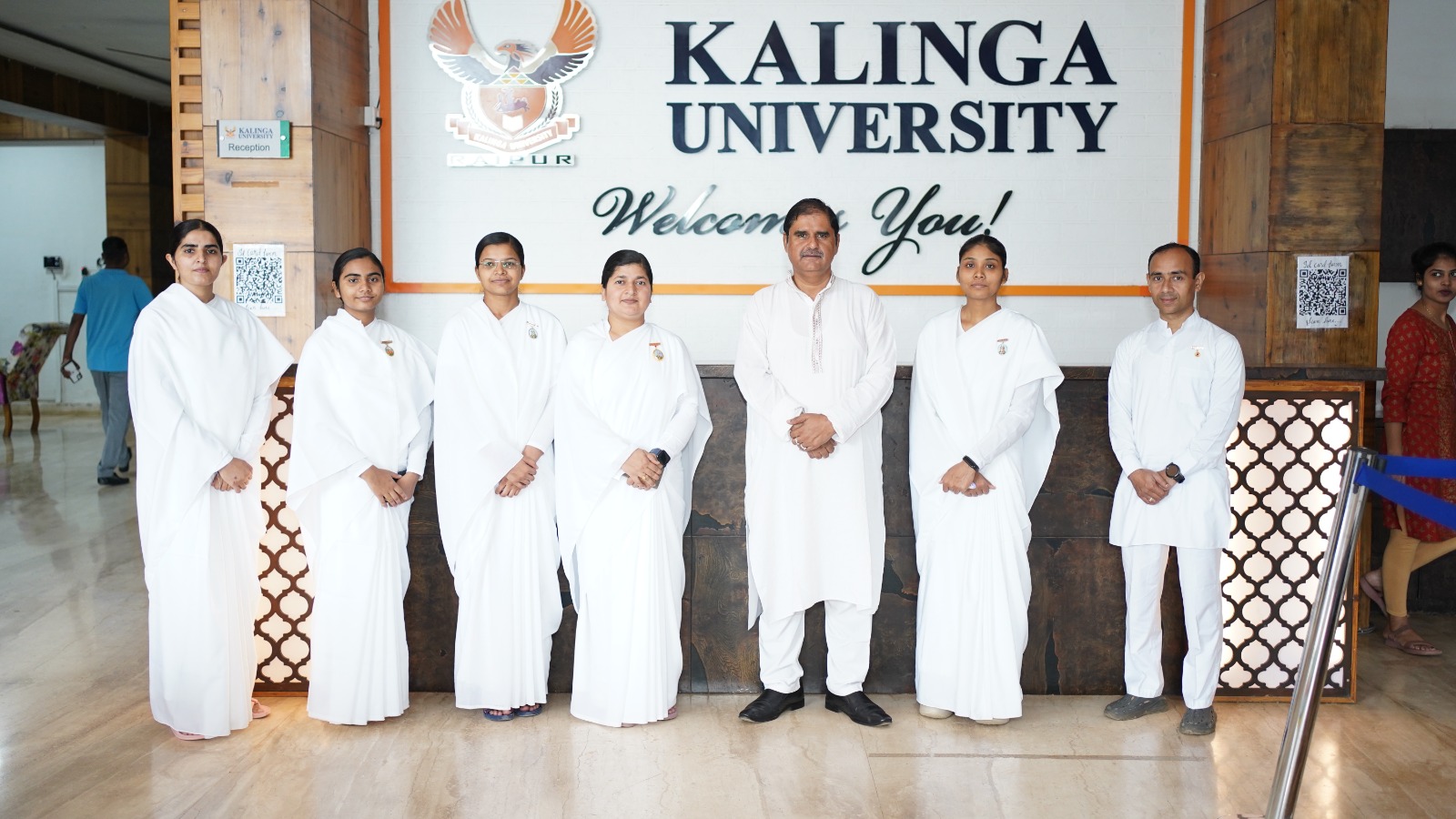 Kalinga University students celebrate Raksha Bandhan with sisters of Brahma Kumaris Ashram