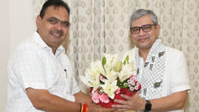 CM Bhajan Lal Sharma calls on Union Minister Shri Ashwini Vaishnav