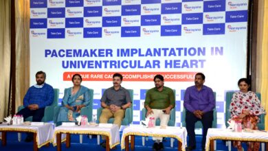 A pacemaker was implanted at MMI Narayana Hospital Raipur to control the heartbeat