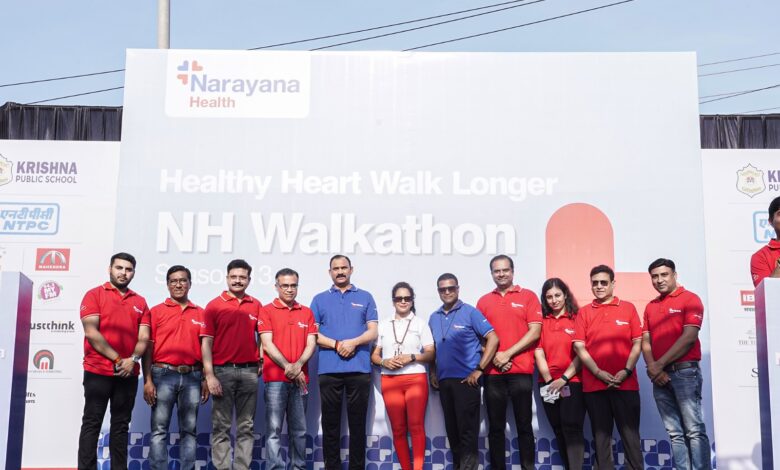 5,000 Raipurites participated in NH Walkathon for Healthy Heart.