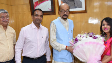 Dr. Sharma paid a courtesy call on Governor Deka