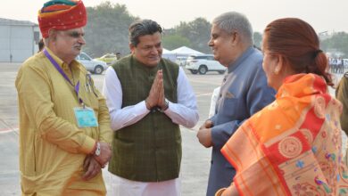 Vice President Shri Jagdeep Dhankhar leaves for New Delhi