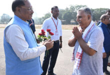 Chief Minister Vishnu Deo Sai and Union Minister Mandaviya reached Jashpur