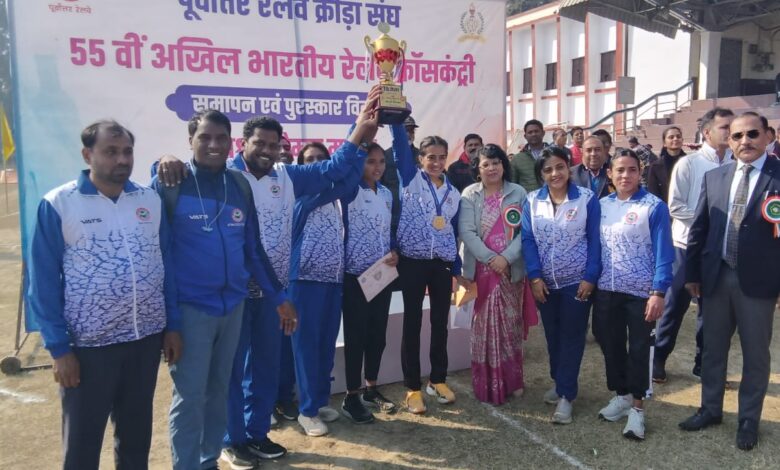 South East Central Railway women's team emerges winner and men's team runners-up in All India Inter Railway Cross Country Championship