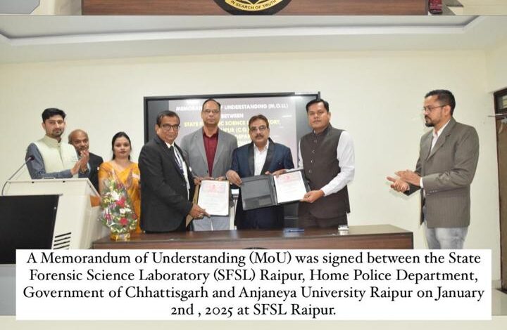 Important agreement between SFSL Raipur and Anjaneya University