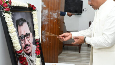 Chief Minister Mr. Vishnu Dev Sai paid tribute on the death anniversary of Pandit Deendayal Upadhyay.